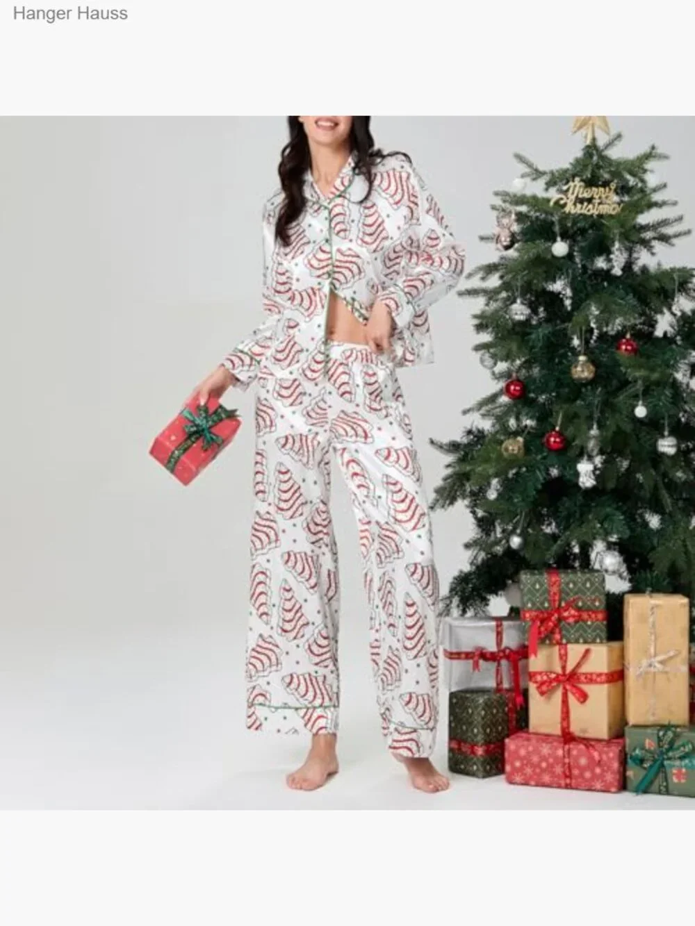 Christmas Pajama Set - Long Sleeve Two Piece Pjs Pants Set